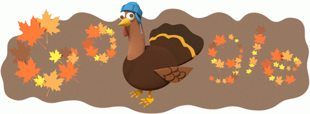 Thanksgiving قوقل تحتفل في محرك البحث تركيا بعيد الشكر