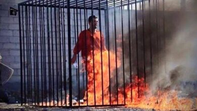 صور فيديو حرق الرهينة الأردني كساسبة اخبار داعش 4-2-2015 الأربعاء