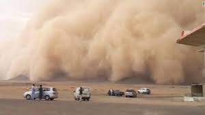 غبار وأتربة علي شمال المملكة السعودية 9