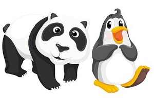 لا يوجد تحديث باندا وايضاً البطريق في الوقت الحالي penguin and panda 2