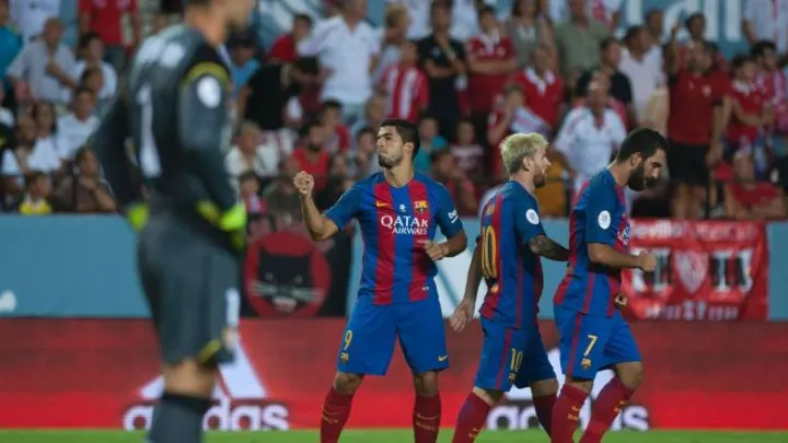ملخص ونتيجة مباراة برشلونة واشبيلية في كأس السوبر الاسباني