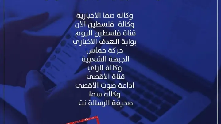 اختراق المواقع الإخبارية الفلسطينية من قبل مجهولين