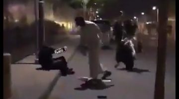 فيديو رجل يعتدي على بنت