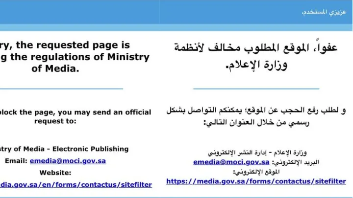 حجب وكالة الأناضول بـ سبب نشر شائعات ضد المملكة