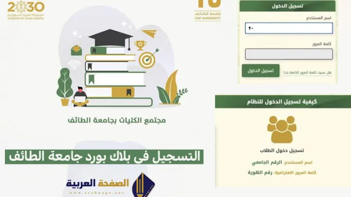 بلاك بورد جامعة الطائف