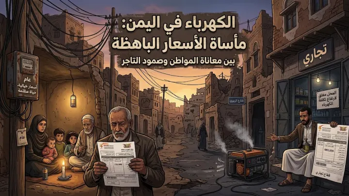 إرتفاع أسعار الكهرباء في اليمن