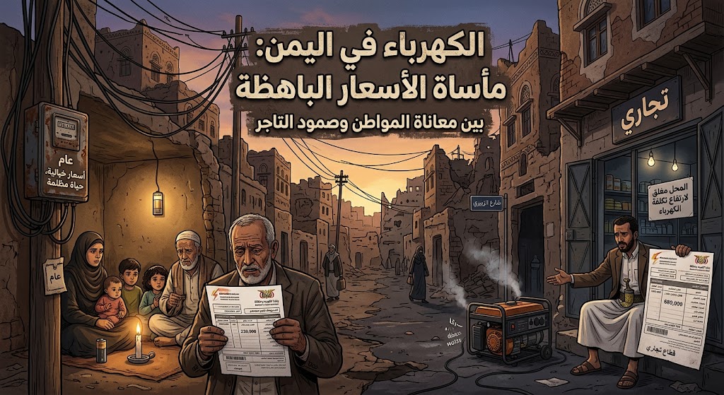 إرتفاع أسعار الكهرباء في اليمن