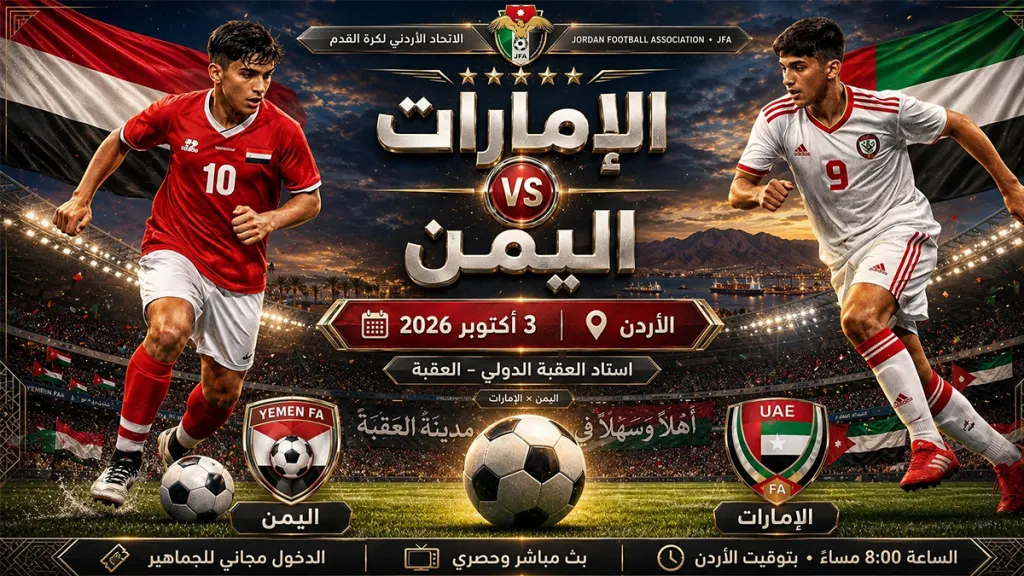 مباراة اليمن والإمارات للناشئين